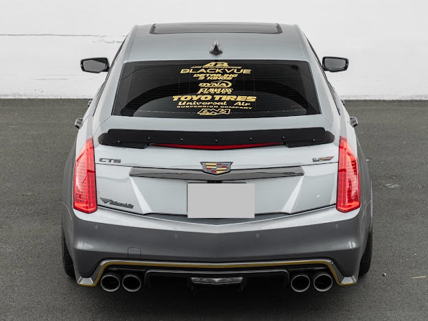 2016-2019 Cadillac CTS-V V3 | FULL CARBON FIBER Rear Trunk Lid Wing Wickerbill Spoiler